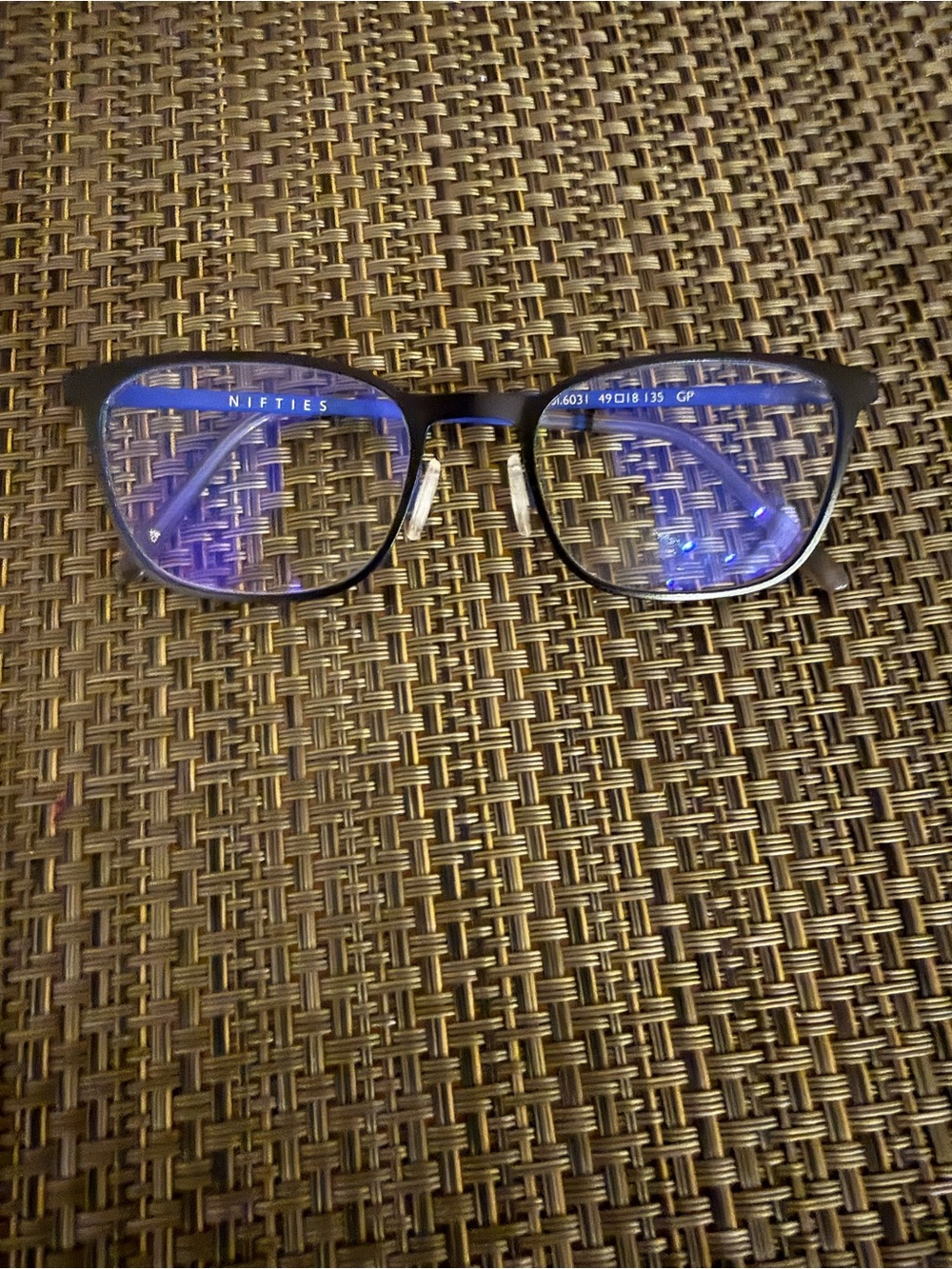 Nifties NI8522 Col. 6031 Blue Matte Eyeglasses Frame 49-18-135 Men Women Metal